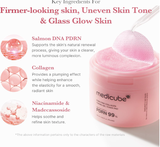 MEDICUBE Pdrn Jelly Gel Pads 70 Pads